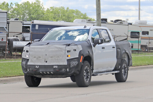 Spy Shots Chevy Silverado ZR2 Does Its Best Raptor Impression