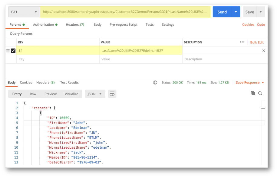 Query Data via the REST API