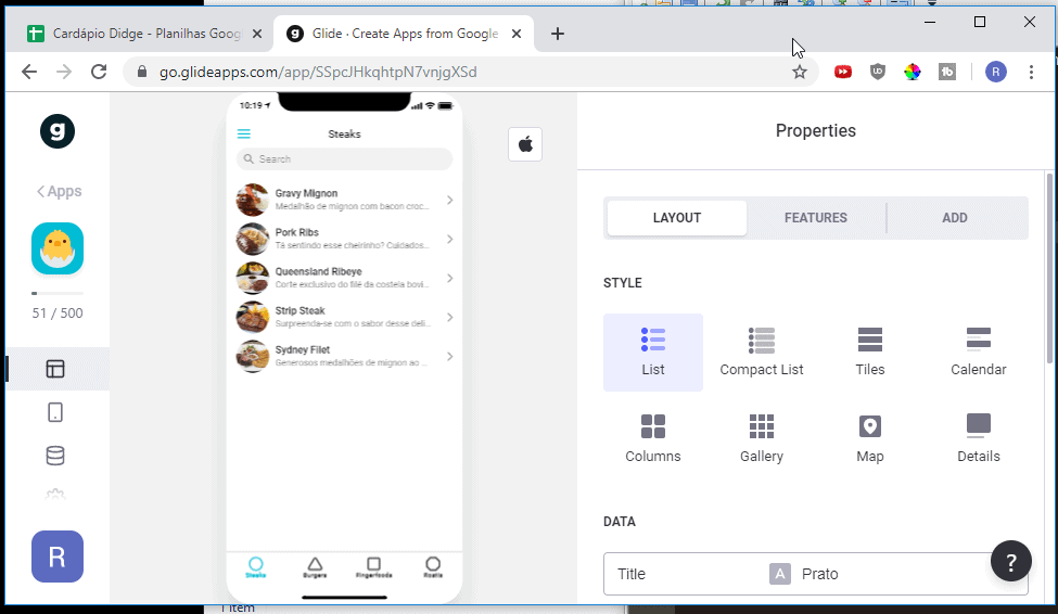 Como criar um Aplicativo de Cardápio (sem programar)
