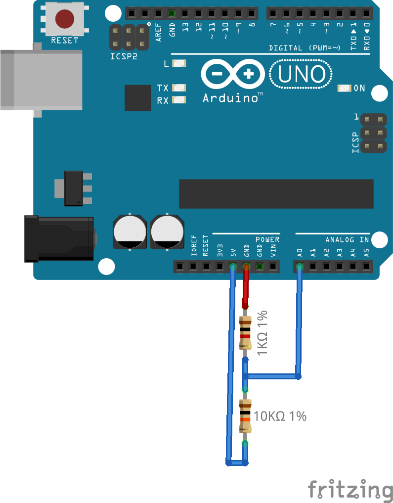 Mengukur tegangan Vcc Arduino Perancangan mesinotomatis dan instrument