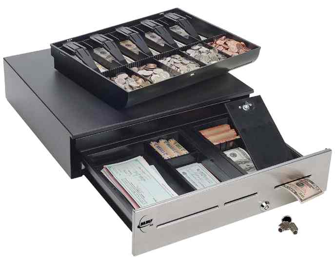 MMF Advantage Cash Drawer with Lockit Cash Drop Compartment