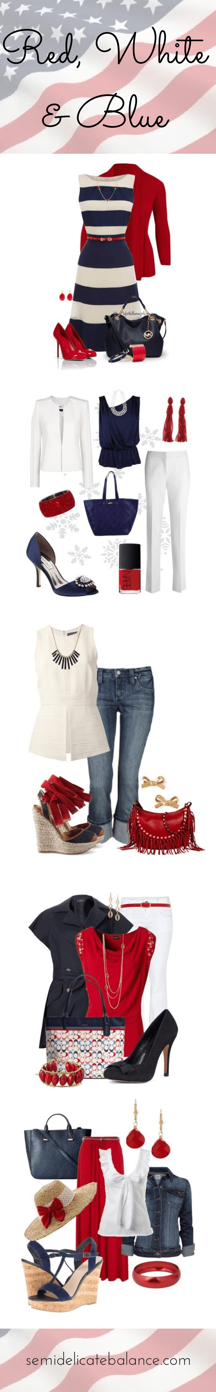 Red, White, & Blue Outfits For Military