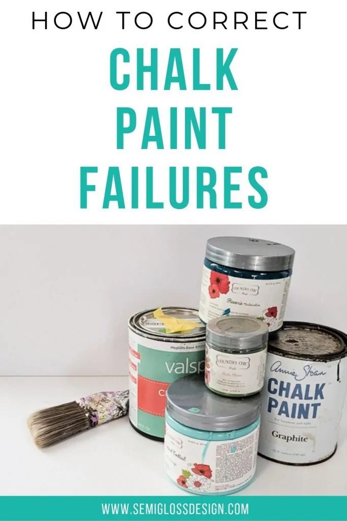 How to Correct Chalk Paint Problems Semigloss Design