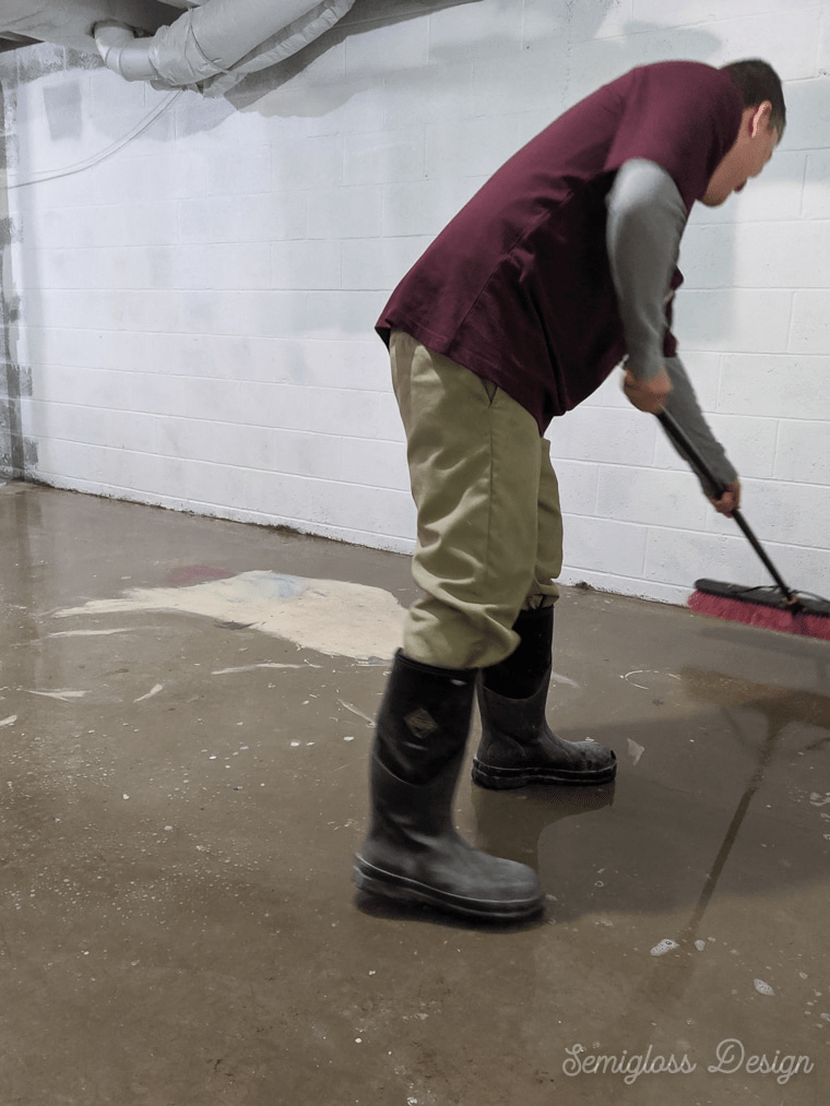 How to Refinish Concrete Floors in a Basement Semigloss Design