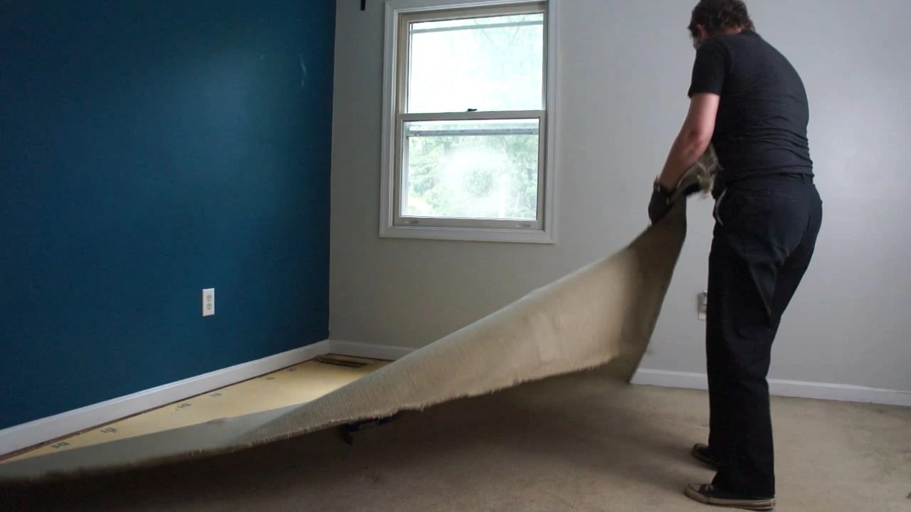 How to Rip Up Carpet The Easy Way Semigloss Design