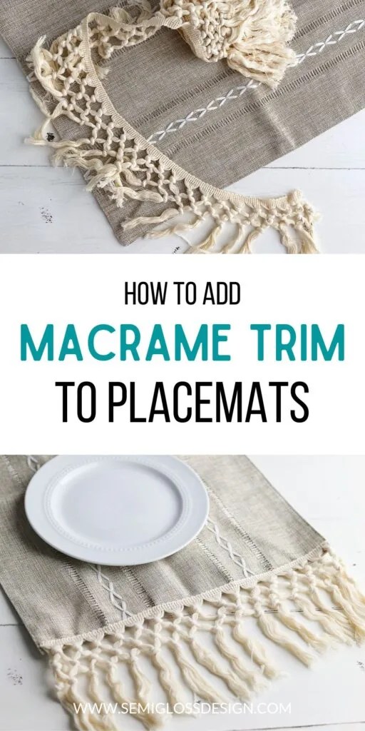 DIY Macrame Placemats Semigloss Design