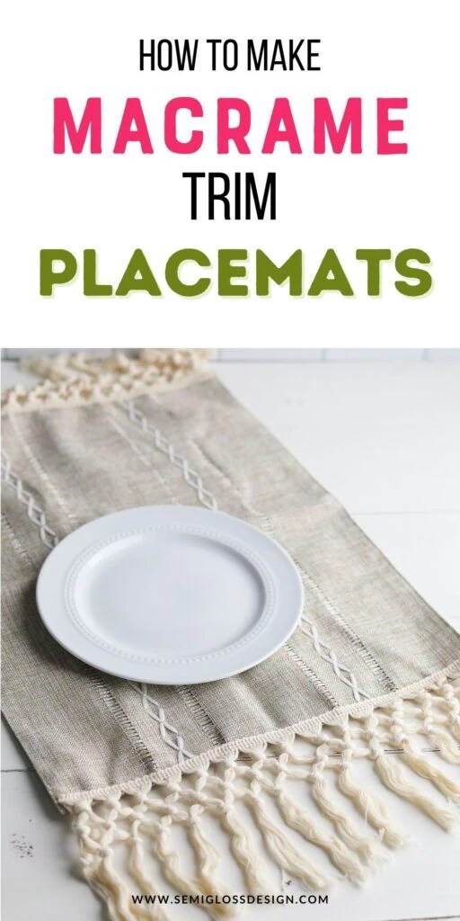 DIY Macrame Placemats Semigloss Design