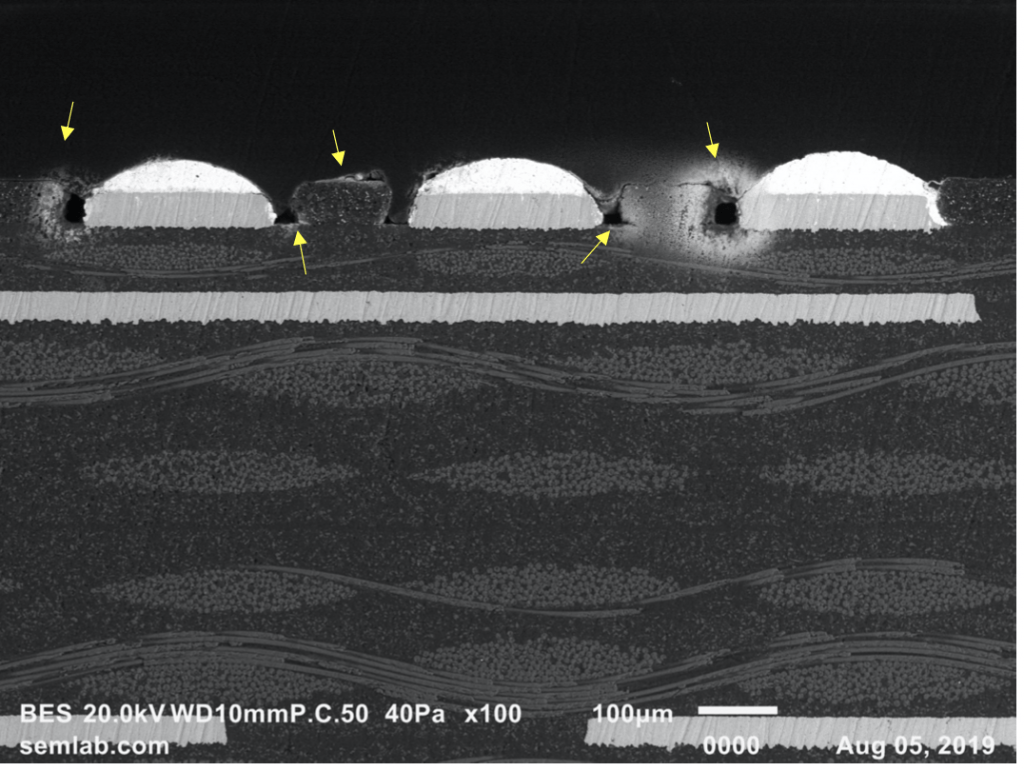 QFN Failures SEM Lab Inc.