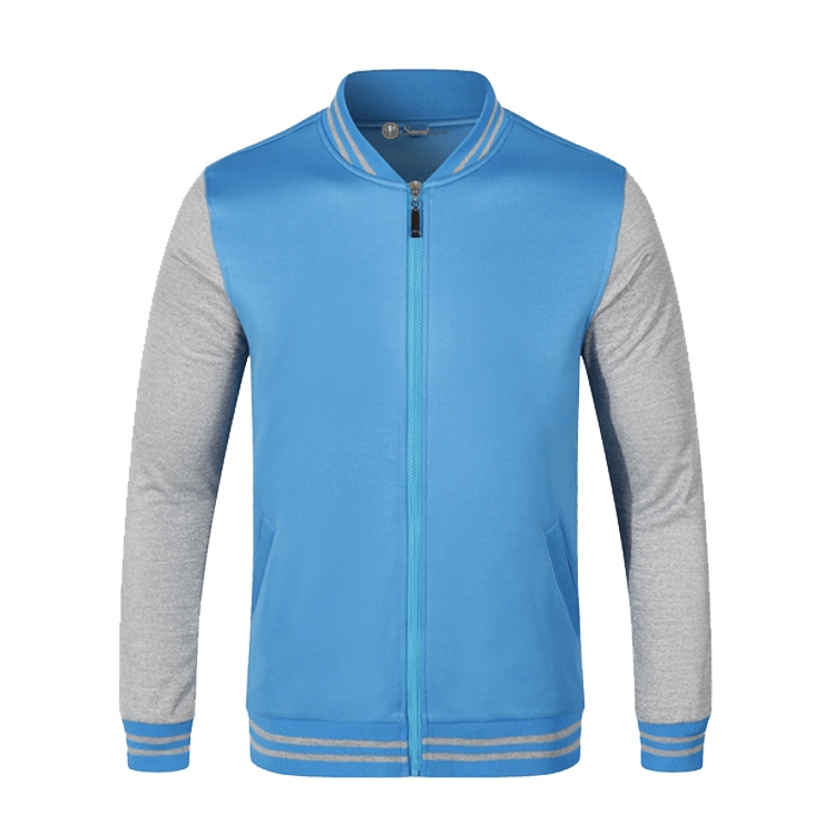 Baseball Jacket (Medium Blue) Semwal Bespoke LTD