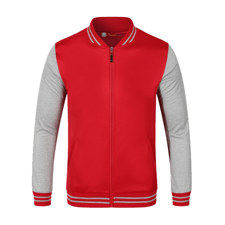 Baseball Jacket (Red) Semwal Bespoke LTD