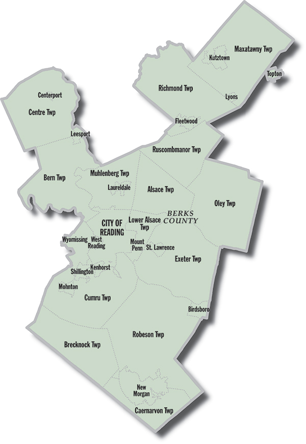Berks County Zip Code Map Map
