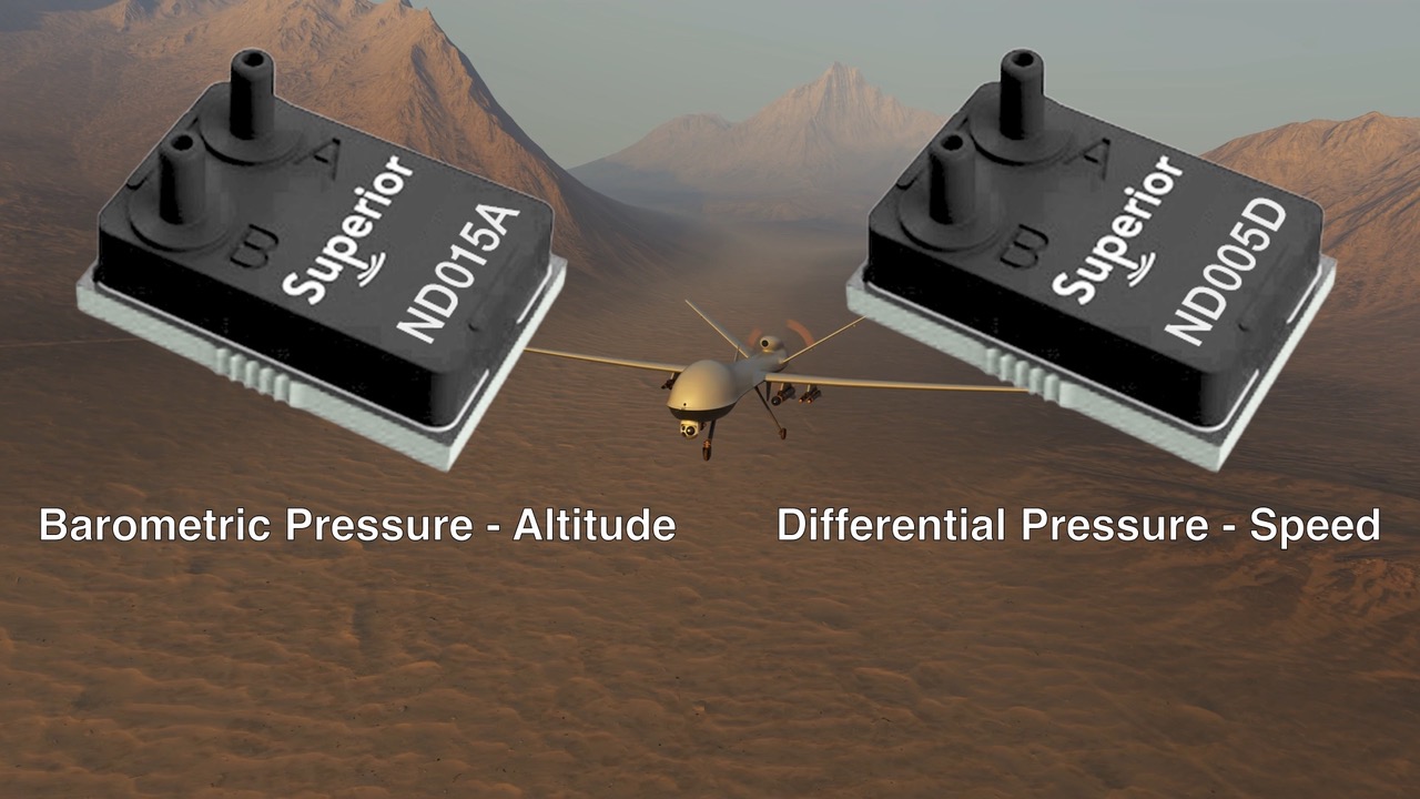 Pressure sensors help guide UAVs