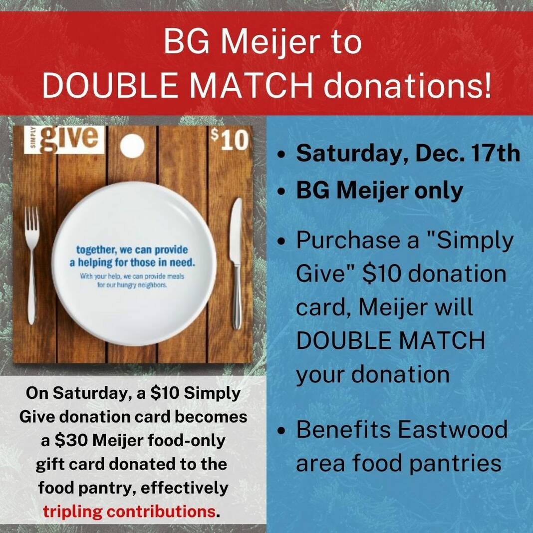 Meijer ‘double matches’ donations to benefit Eastwood food pantries