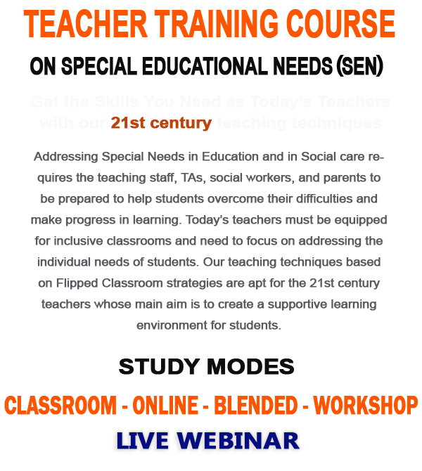 Special Needs Education Courses SEN Courses for Teachers