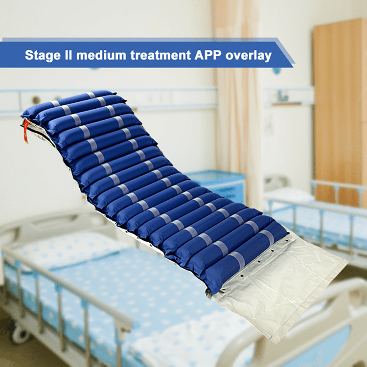 Alternating pressure hospital bed air mattress for elderly patient