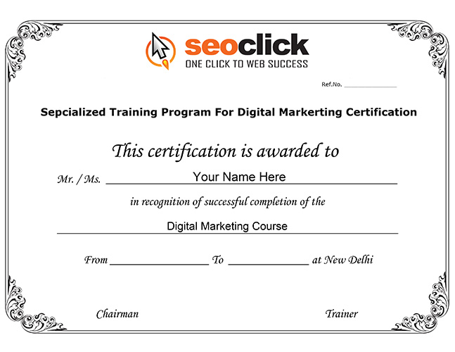 One Year Diploma in Digital Marketing Course With Job Guarantee