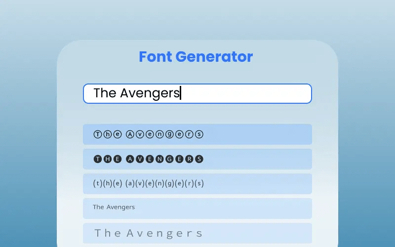 Fancy Instagram Fonts Generator 😍(𝓬𝓸𝓹𝔂 ⒶⓃⒹ 𝓅𝒶𝓈𝓉𝑒)