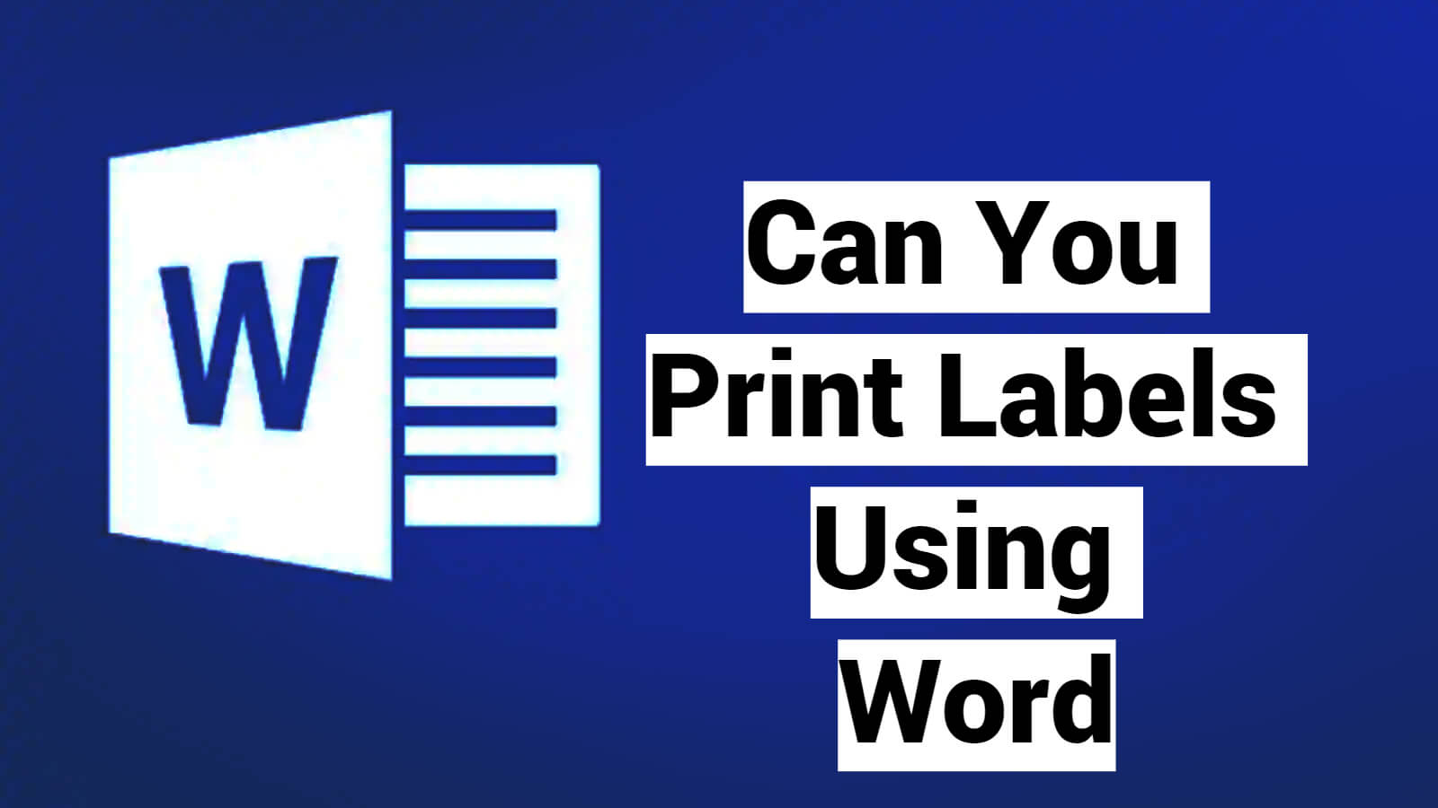 Can You Print Labels Using Word? Seomadtech