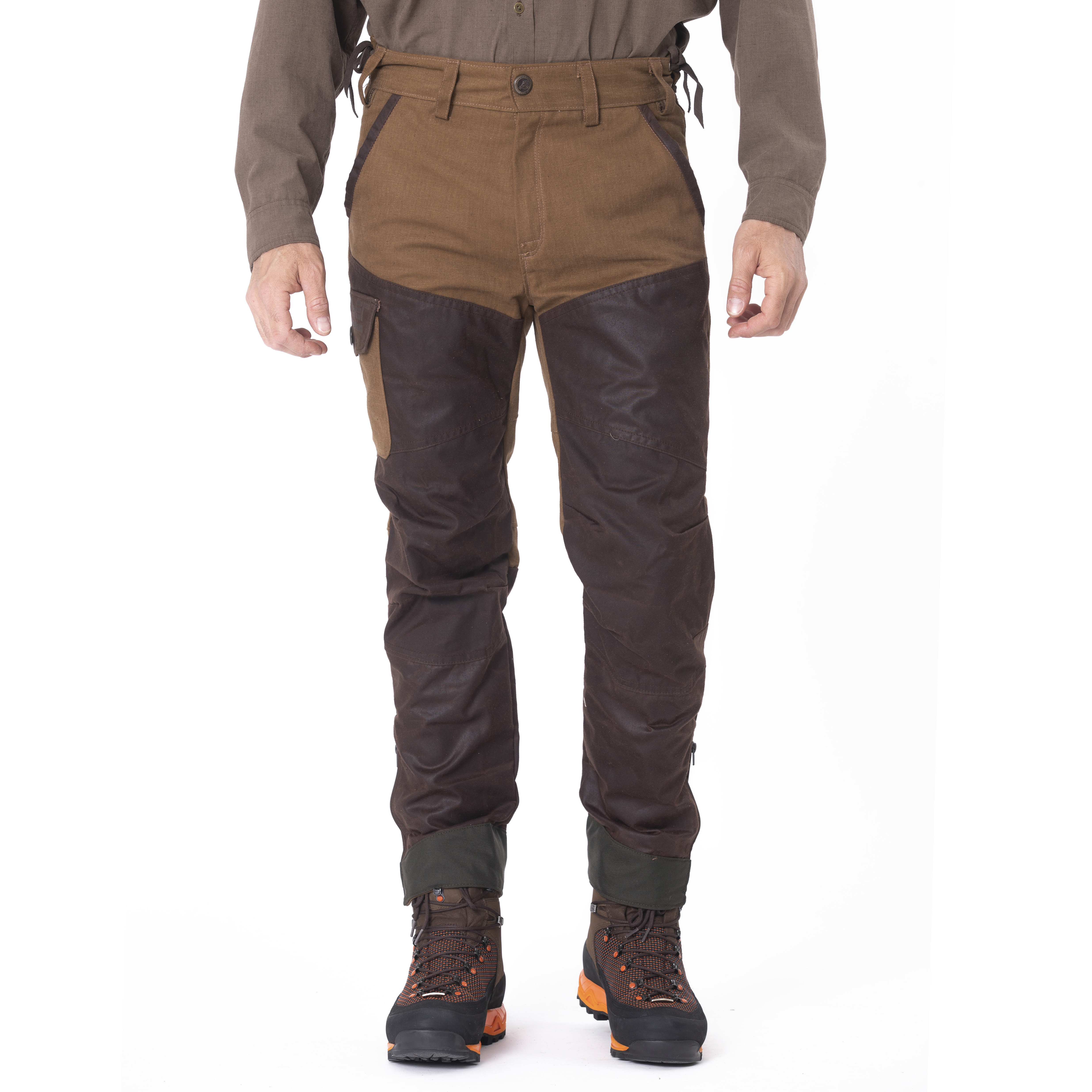 Vente de PANTALON FUSEAU TOILE RENFORT COTON HUILE REF: FOX COTON HUILE  pour la chasse