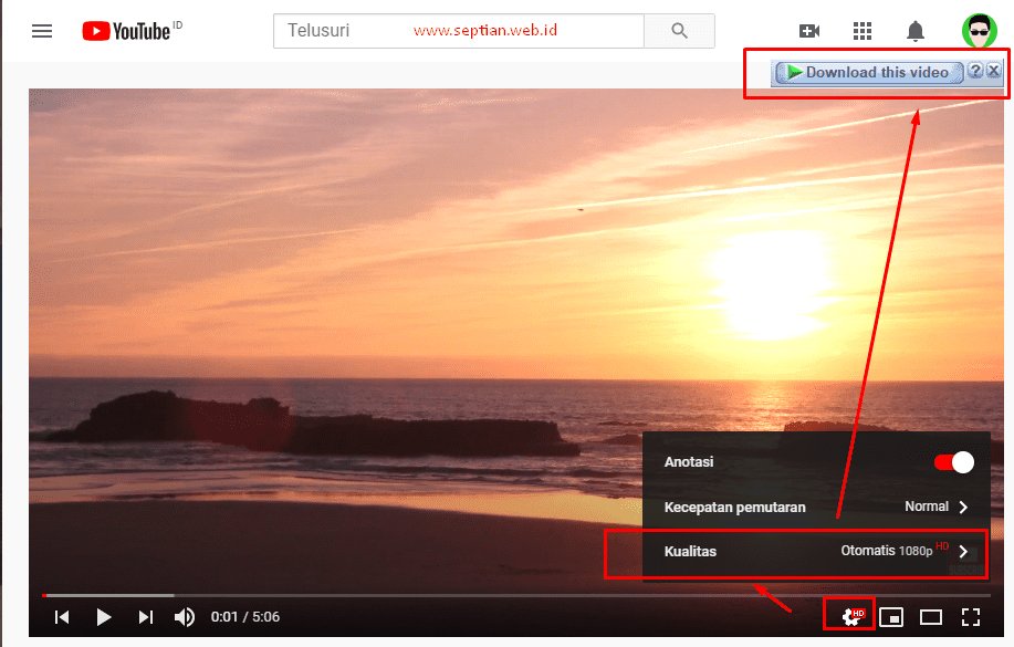 Cara Download Video Youtube Full HD / 4K agar Tidak Buram