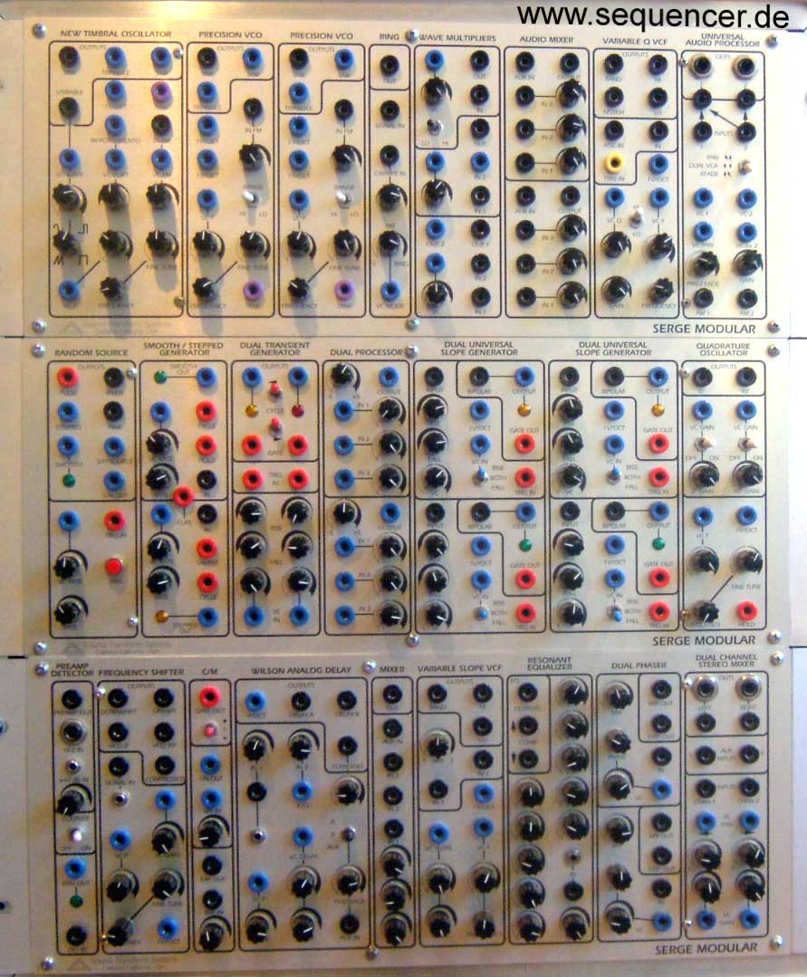 Serge Modular Modular Synthesizer analog step sequencer