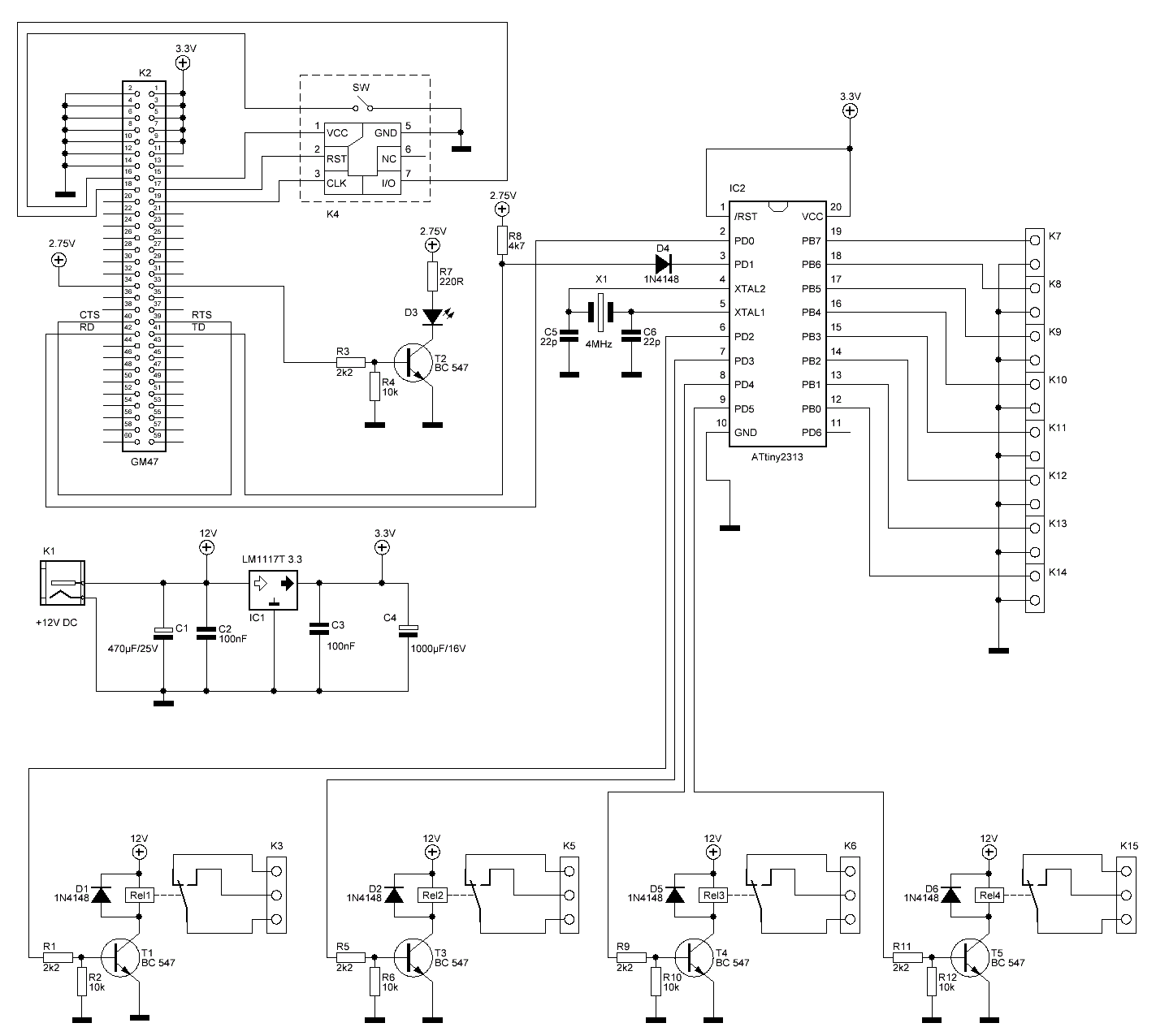 Radio Control Circuits Schematics