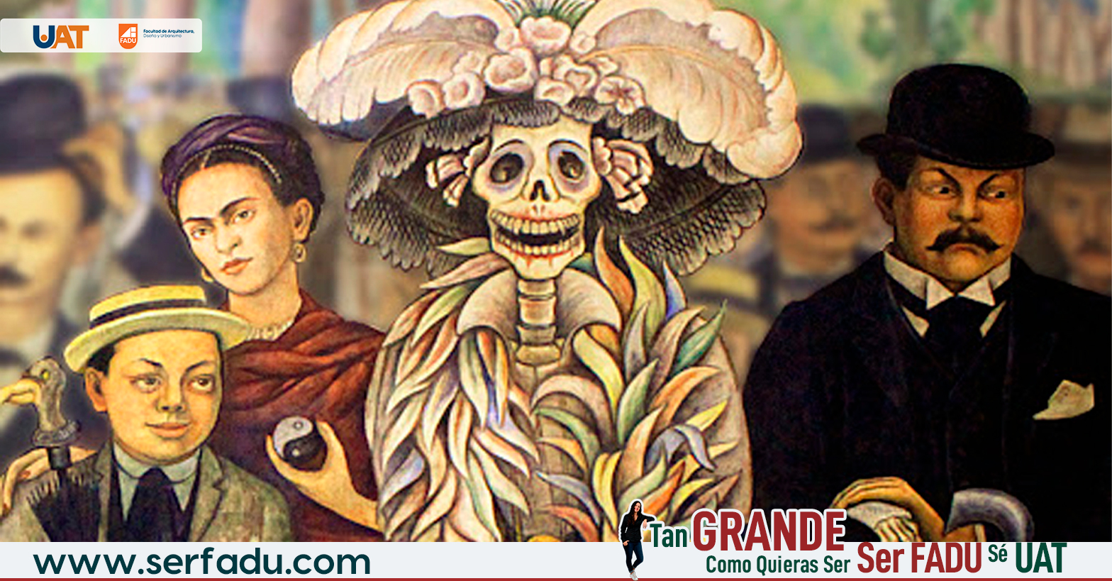 Famosa y elegante “La Catrina”