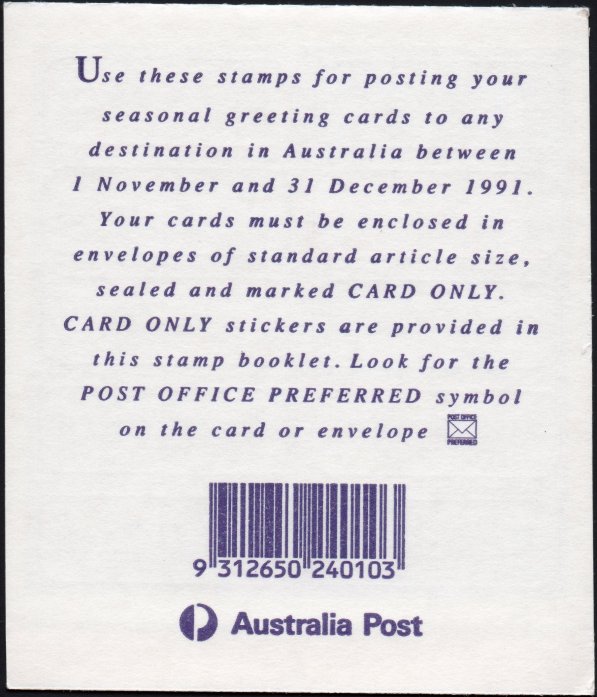 Australian Stamp Booklets 1991
