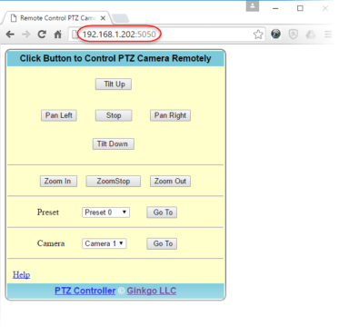 PTZ Controller Software - Professinal Pan Tilt Zoom Camera Controller