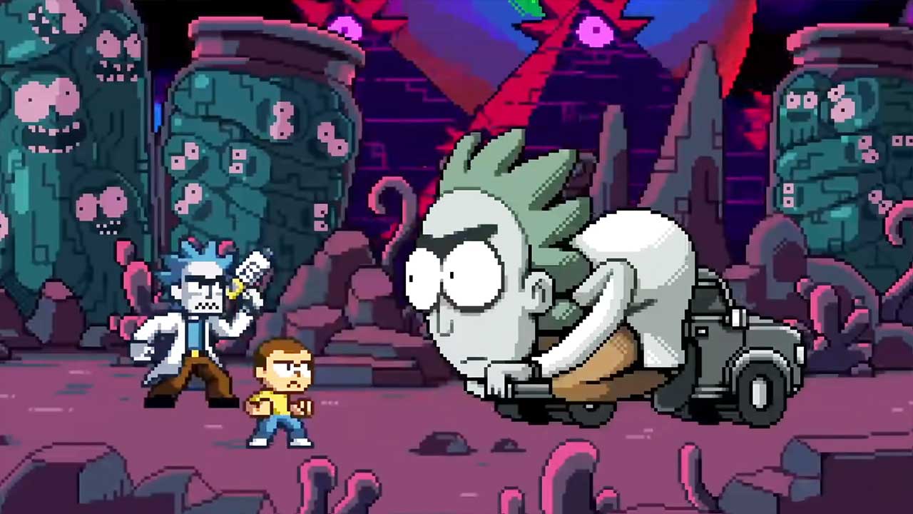 „Rick and Morty in the Eternal Nightmare Machine“ PixelSonderfolge