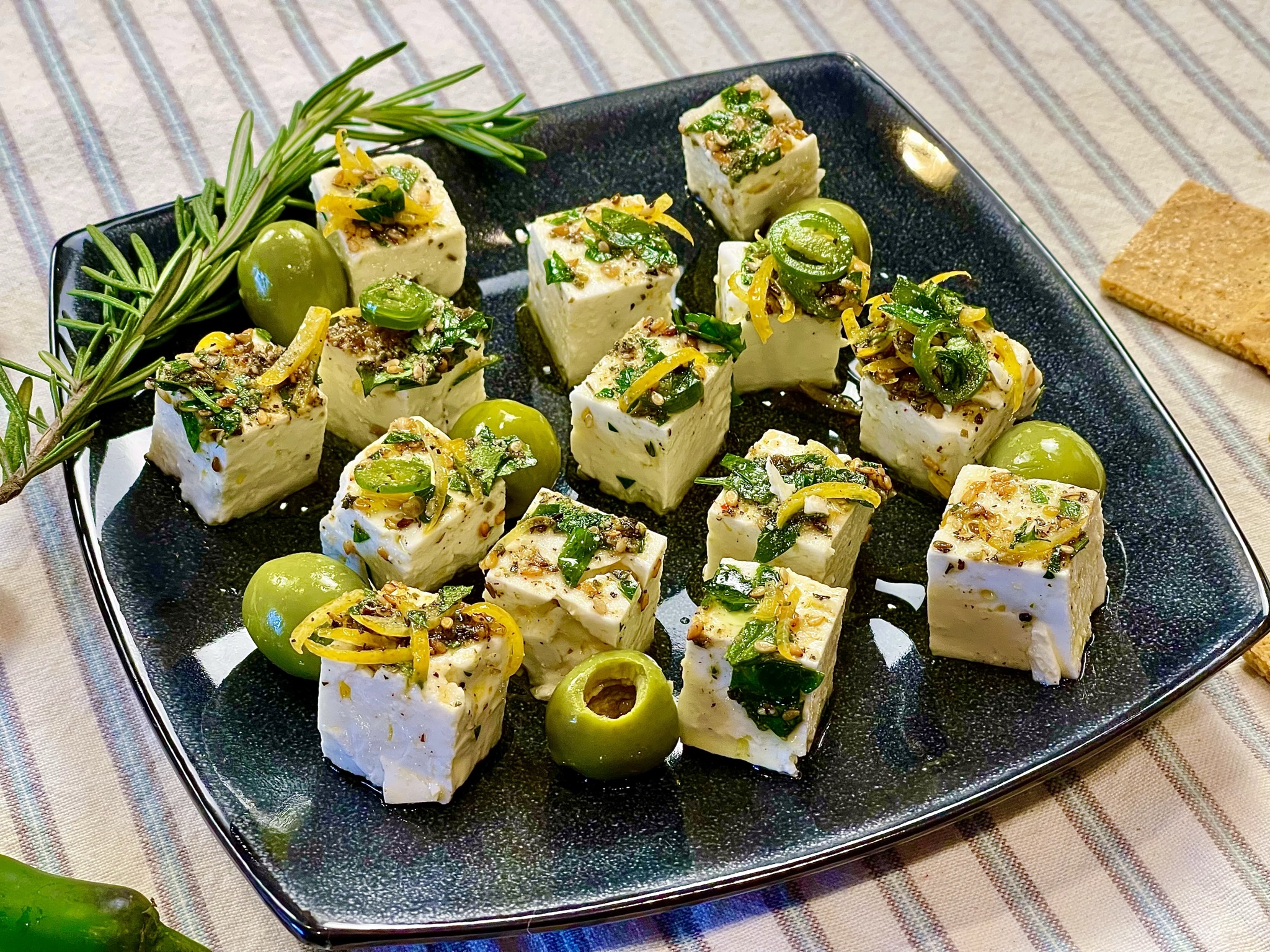 Marinated Feta SeriousKeto