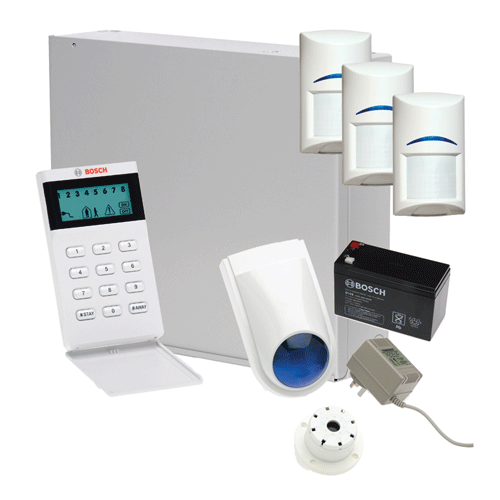 Bosch Solution 2000 Alarm System with 3 x Gen 2 PIR Detectors+Icon