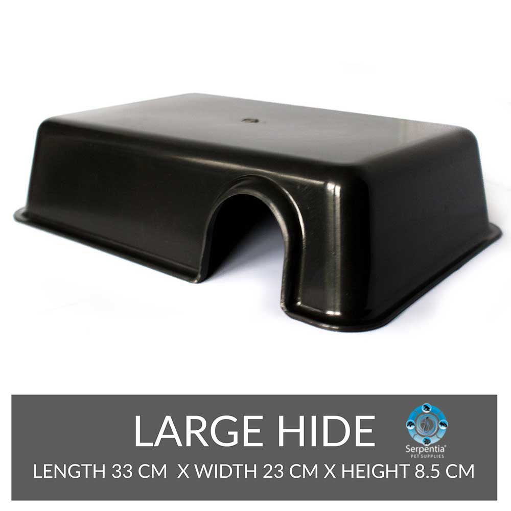 Black Plastic Reptile Hides Serpentia Plastic Reptile Hides