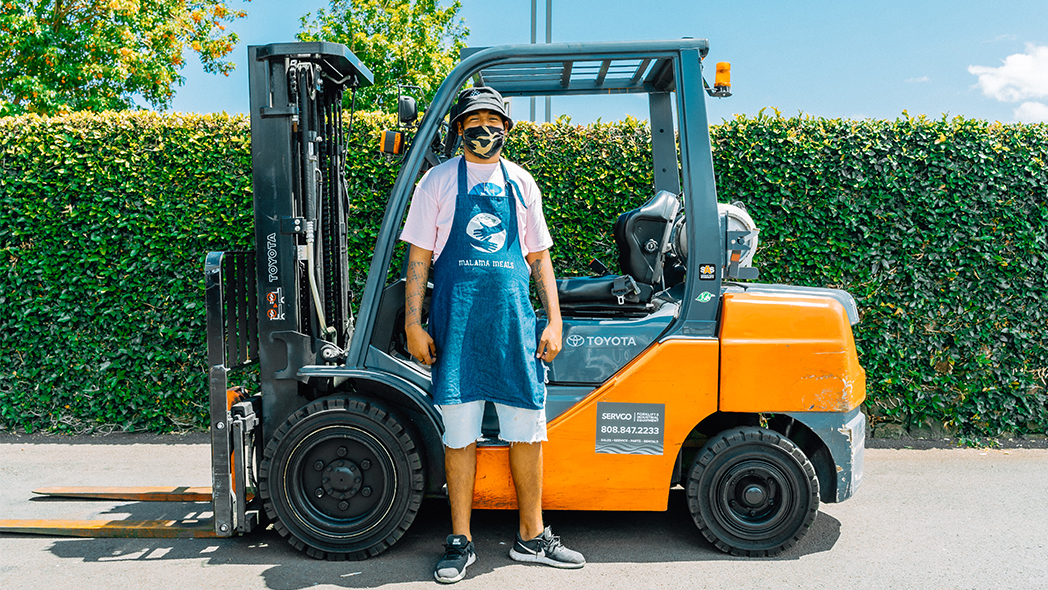 Servco Donates Four Toyota Forklifts to Support Malama