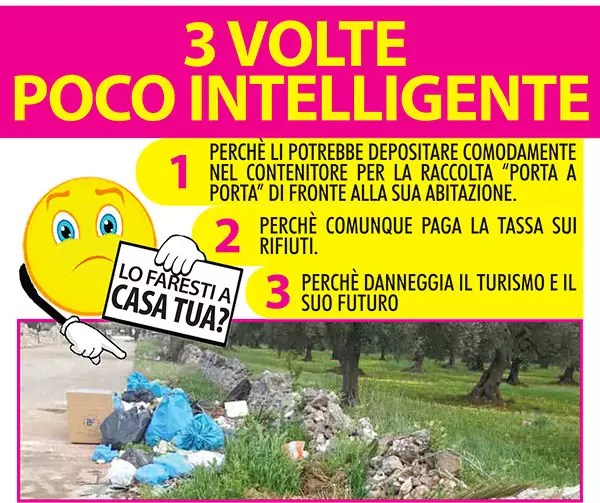 Abbandono illecito dei rifiuti nelle campagne Serveco