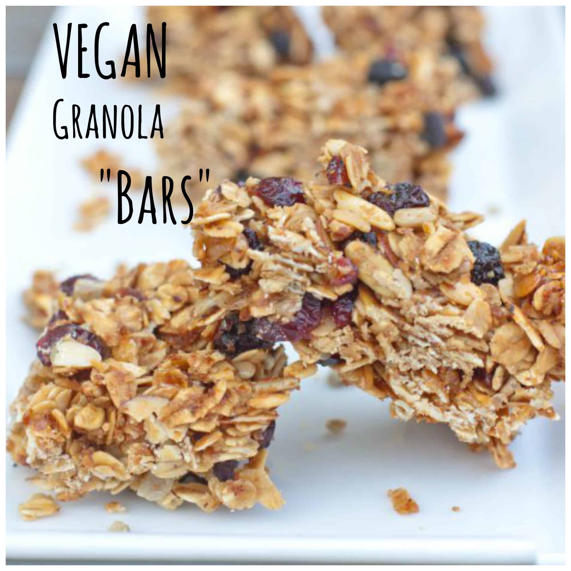 Homemade Granola "Bars" Vegan Served From Scratch
