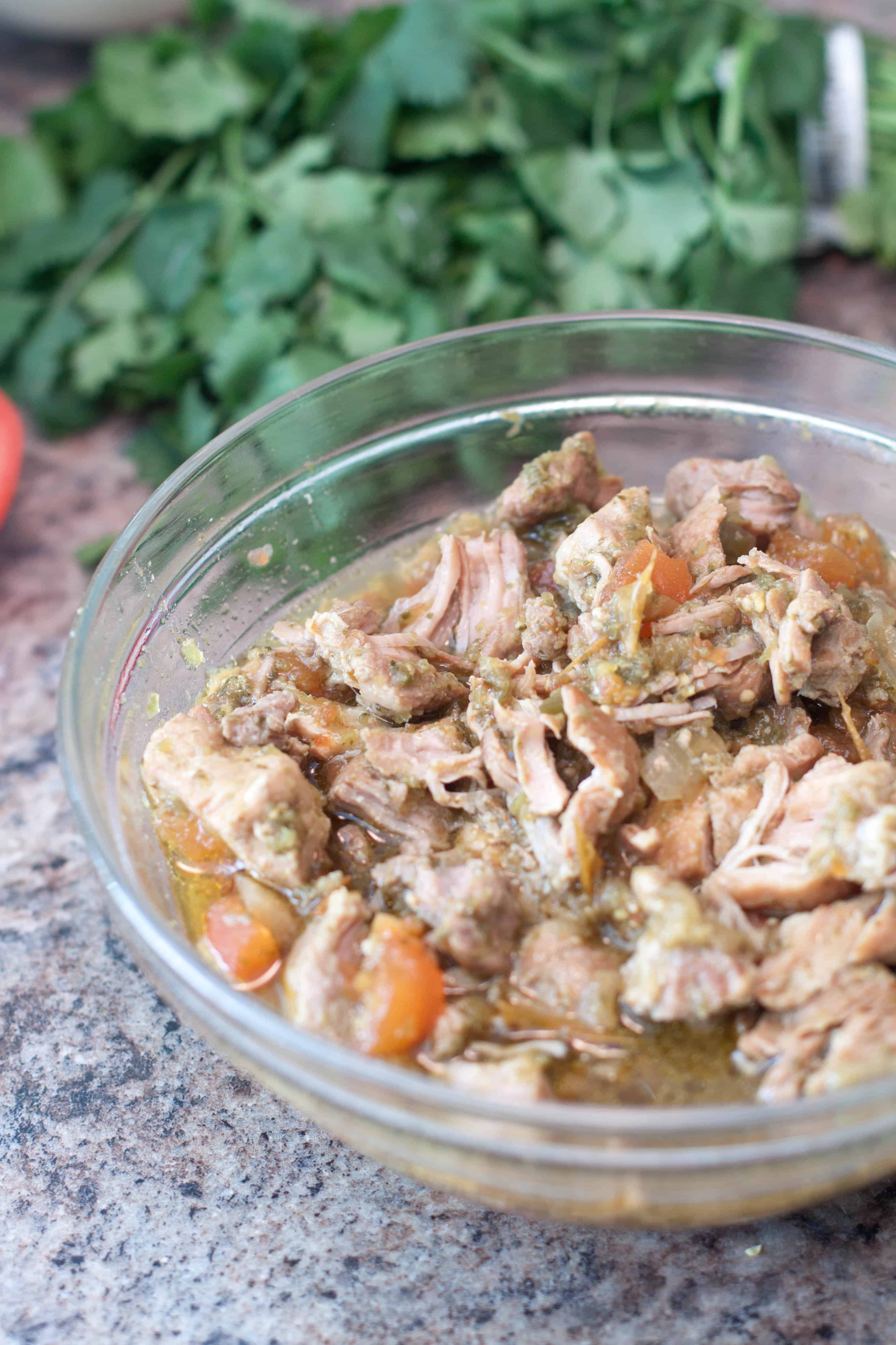 Crock Pot Pork Verde Served From Scratch