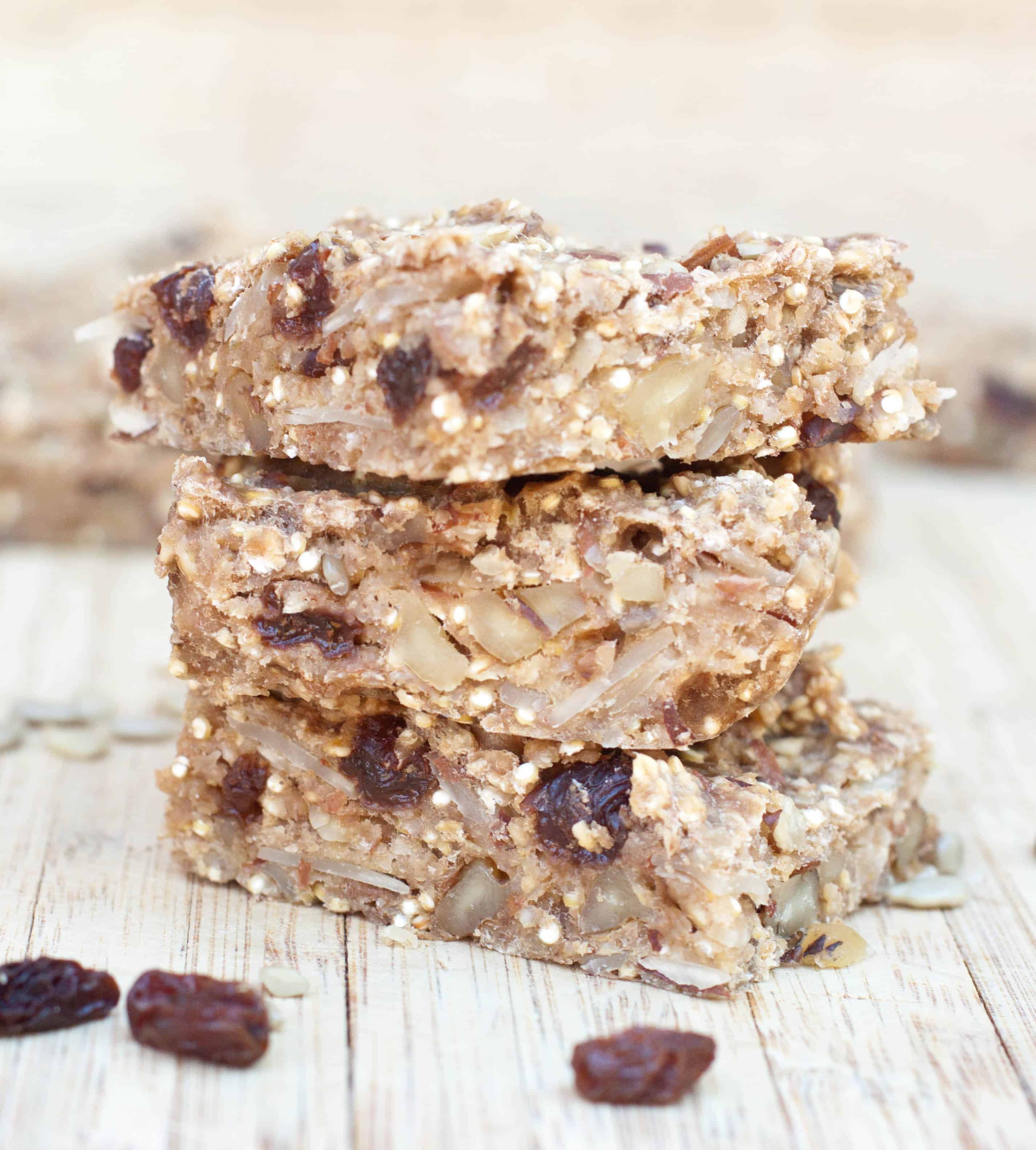 Chewy Banana Quinoa Bars Vegan, Gluten, and Peanut Free Served From