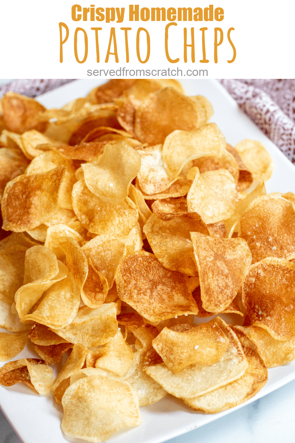 Homemade Potato Chips Served From Scratch