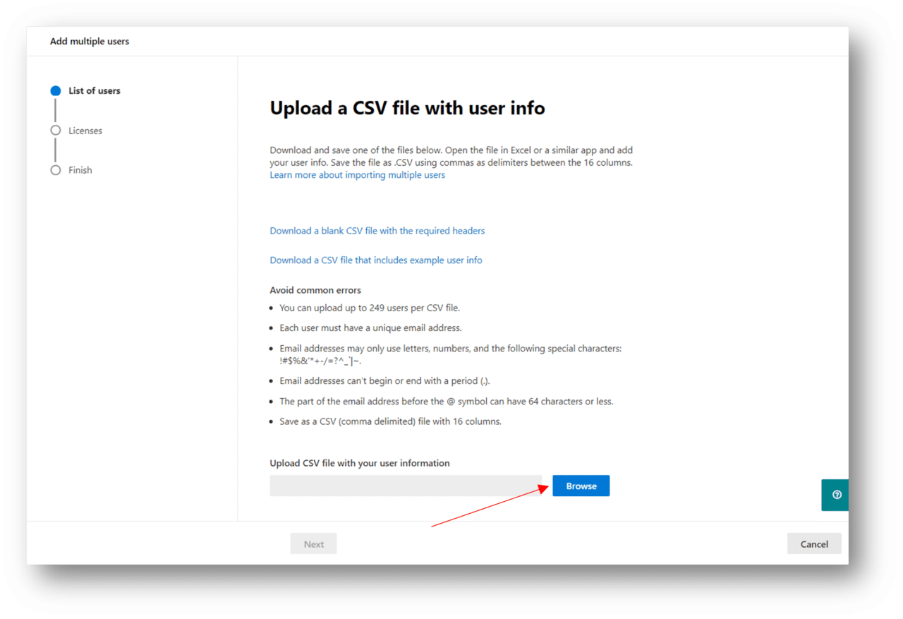 Adding Multiple Cloud Users to Microsoft 365 tenant. Server Academy