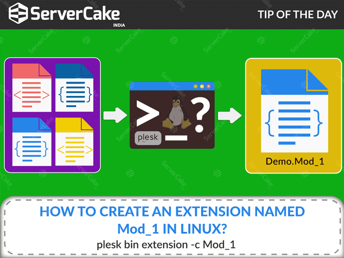 How to create an extension named Mod_1 in linux? ServerCake