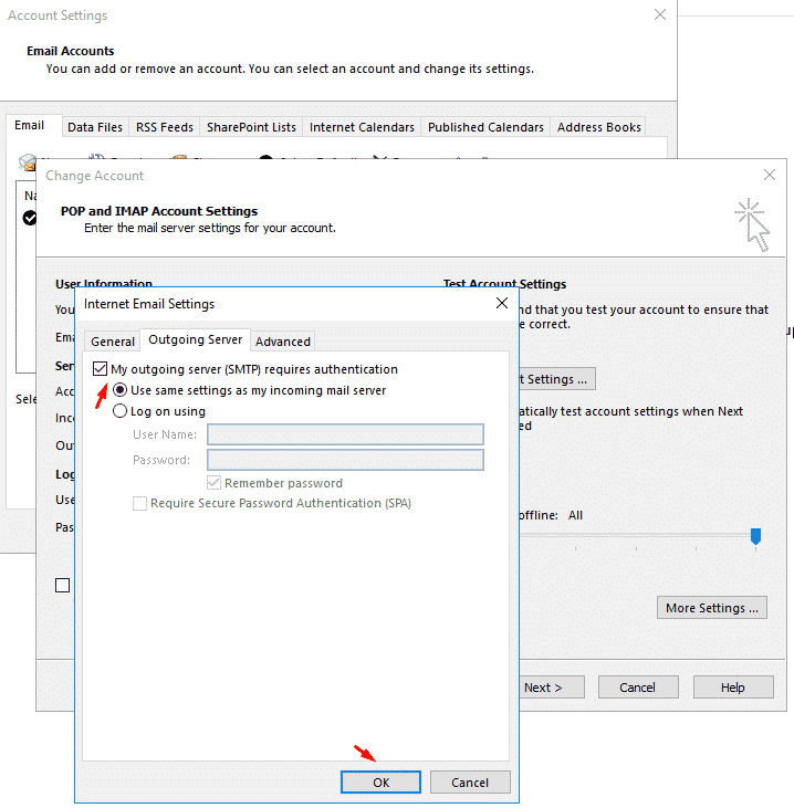 How to fix "503 valid RCPT command must precede DATA" in Outlook