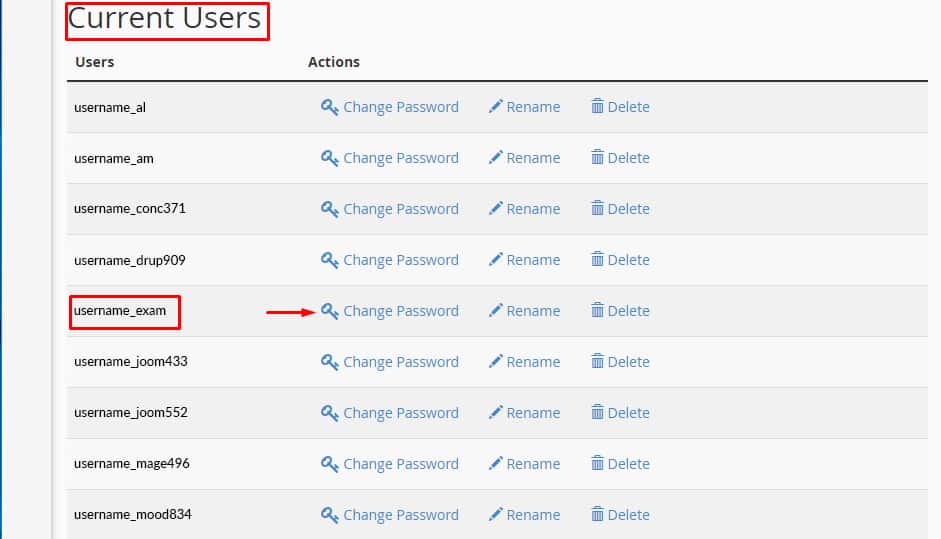 How to Change a MySQL Database User’s Password in cPanel?