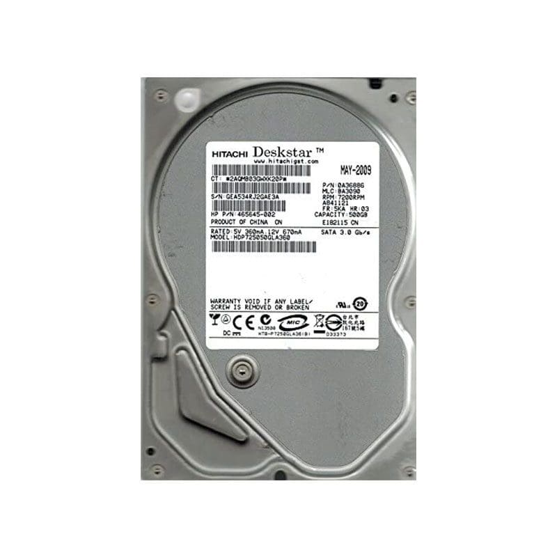 HDP725050GLA360 Hitachi Deskstar P7K500 500GB SATA Hard Drive