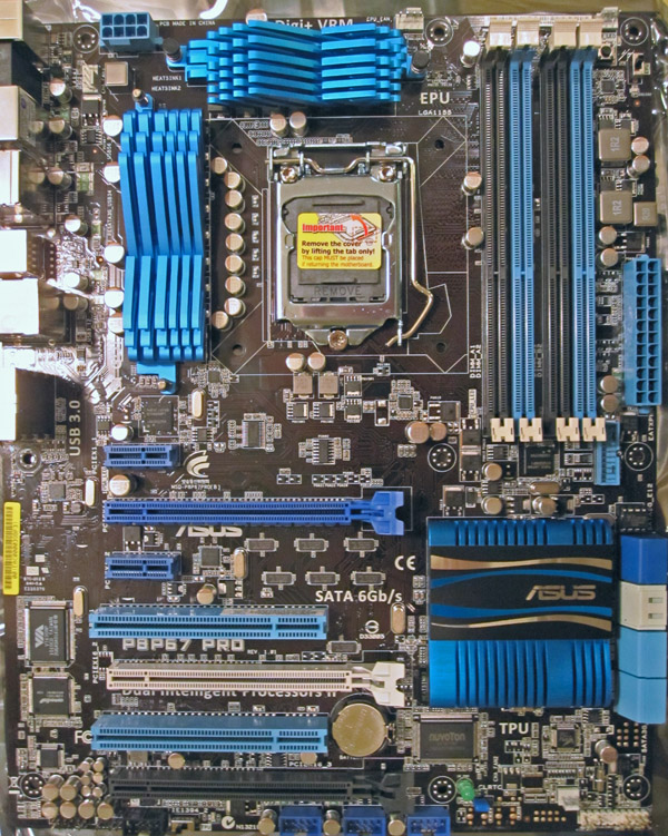 ASUS P8P67Pro Board Overview ServeTheHome
