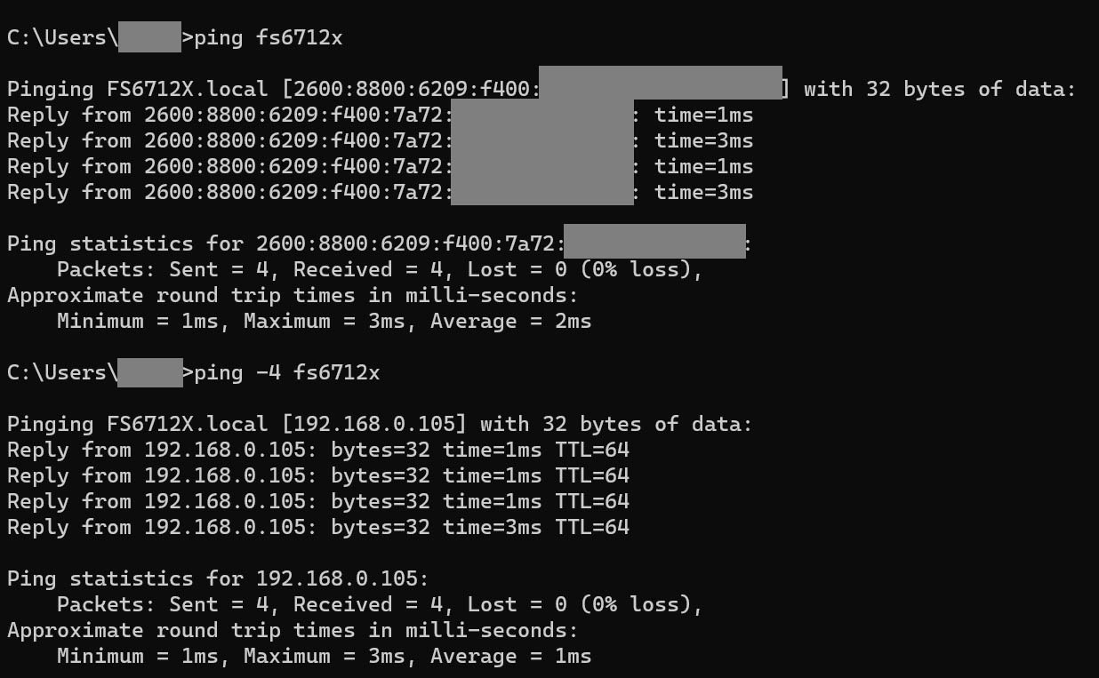 How to Ping over IPv4 on Windows Instead of IPv6