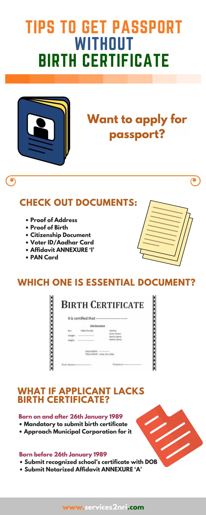 How NRIs Can Get Passport without Birth Certificate