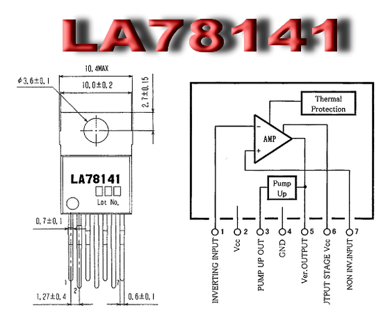 Persamaan LA 78141, LA 78041, LA78040, LA78045 >> IC