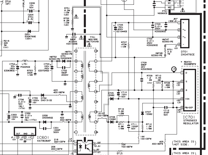 Skema Regulator TV Sharp STR W6753,W6553a, G5653, IC