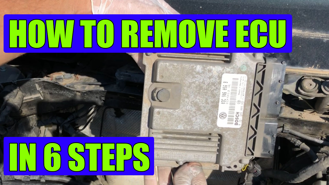 How to remove ECU (ECM) from a VW Golf Mk5, Rabbit, Jetta in 6 steps